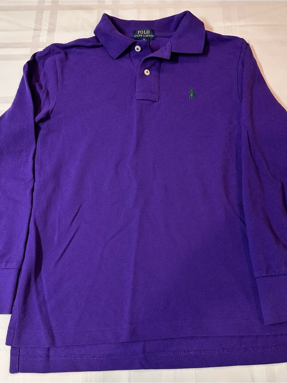 Polo Ralph Lauren Purple Long Sleeve Polo Shirt Kids M (10-12)